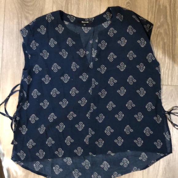Floaty Madewell side tie top - Picture 1 of 4